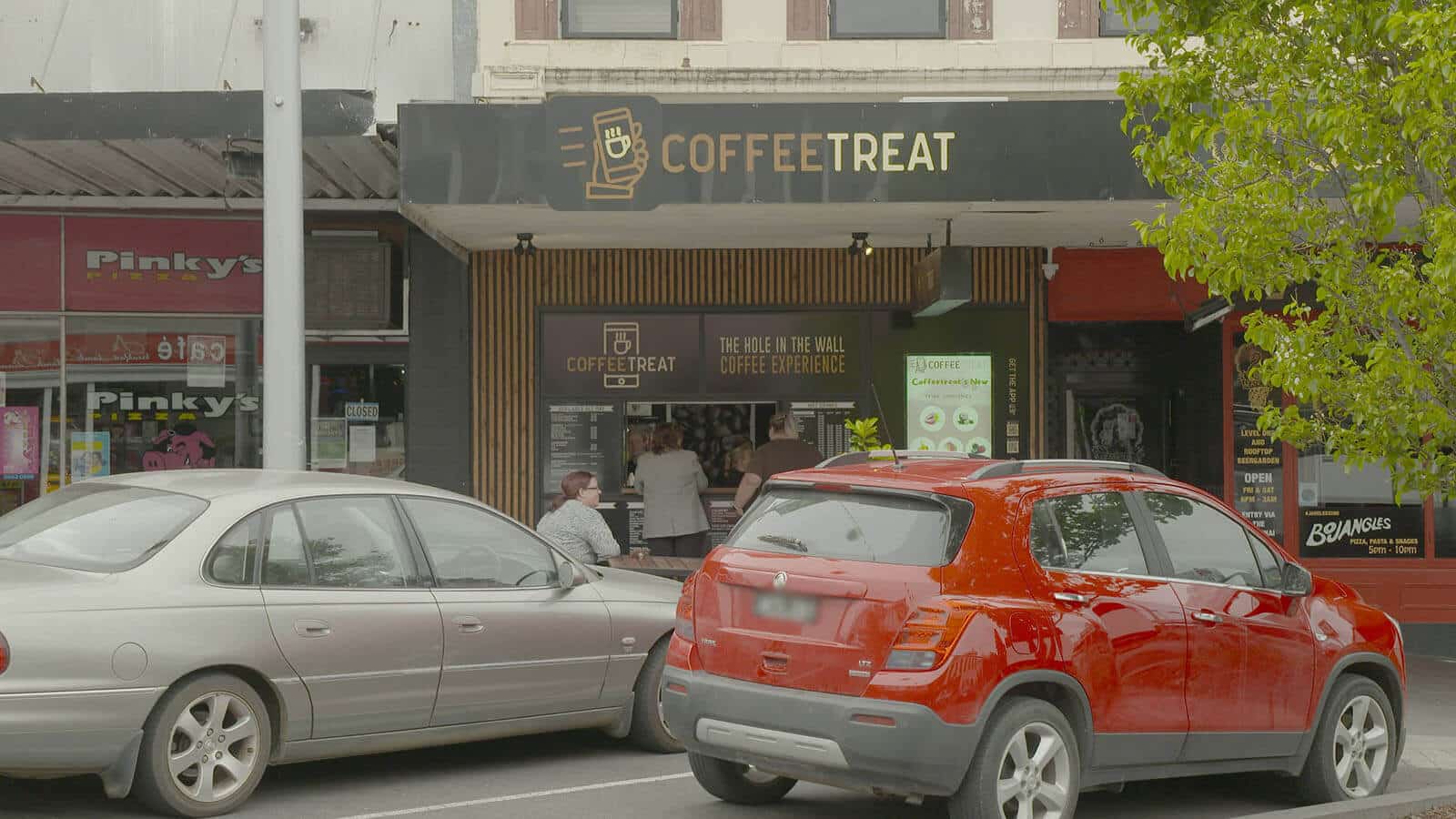 Coffee Treat storefront — The Hole In The Wall Coffee Experience